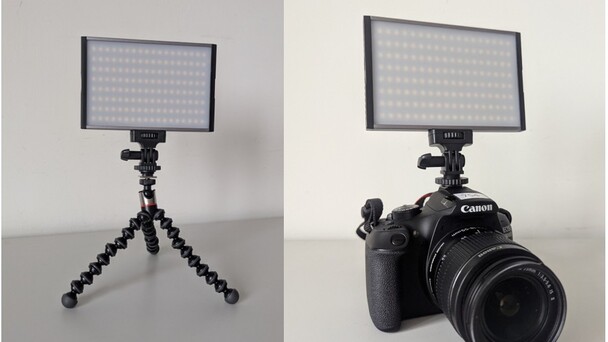 Mini LED Leuchte für Kameras oder kleine Stative
